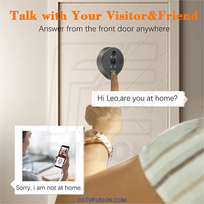 چشمی دیجیتال وایفای پشت درب iTenen ED-300P با نمایشگر ۴.۳ اینچ