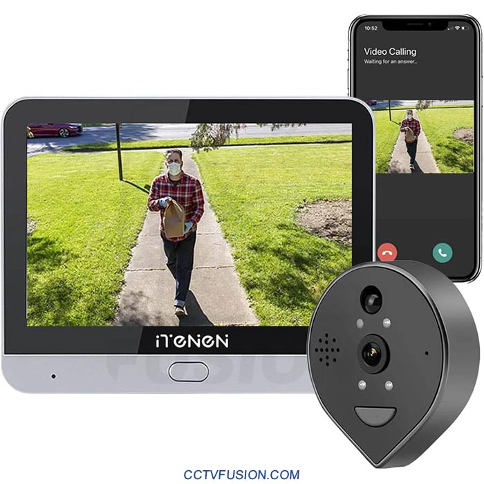 چشمی دیجیتال وایفای پشت درب iTenen ED-300P با نمایشگر ۴.۳ اینچ