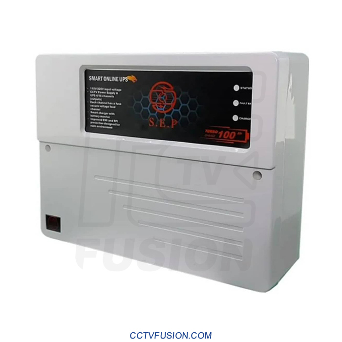 یو پی اس 12 ولت 10 آمپر 5 کانال NPS-120EP – برق اضطراری دوربین مدار بسته با کنترل هوشمند