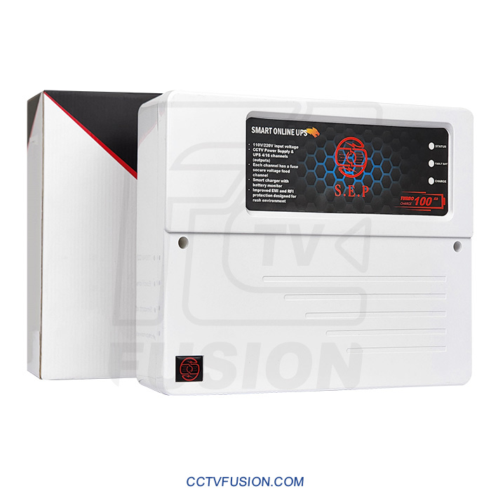 یو پی اس 12 ولت 10 آمپر 5 کانال NPS-120EP – برق اضطراری دوربین مدار بسته با کنترل هوشمند