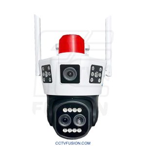 دوربین مداربسته سیمکارتی SD40 سه لنز 5MP با زوم 10X، دید در شب رنگی و ضد آب IP66