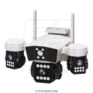 دوربین مداربسته پهبادی سیمکارتی L3 سه لنز 5MP با دید در شب رنگی و اتصال 4G