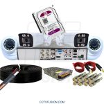 پکیج اقتصادی ۴ دوربین مداربسته نواتک (۲ بولت + ۲ دام) با DVR چهار کانال و هارد ۱ ترابایت – فول‌کالر فلزی