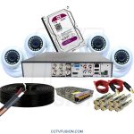 پکیج ۴ دوربین دام فول‌کالر AHD نواتک با DVR چهار کانال و هارد ۱ ترابایت – مناسب فضاهای داخلی و عمومی