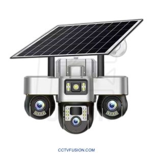 دوربین سه لنز خورشیدی سیم‌کارتی VST30-5G-8MP | چرخشی 360 درجه با رزولوشن 8MP