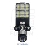 دوربین سیمکارتی سولار پرژکتوری LD002 | سه لنز، 4G، چرخش PTZ و دید در شب فول‌کالر