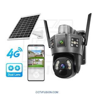 دوربین خورشیدی سیمکارتی Okam TD36 | دو لنز اسپیددام 4G با دید در شب رنگی و مکالمه دوطرفه