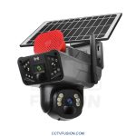 دوربین سولار سیمکارتی O-Kam TP33 با کیفیت 4K و لنز PTZ دوگانه – پشتیبانی 4G