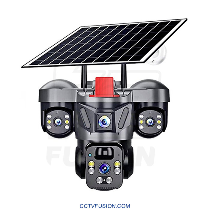 دوربین سولار سیمکارتی 4G V380 X3 با کیفیت 15 مگاپیکسل و لنز سهزاویهای