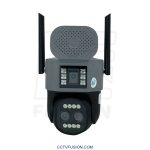 دوربین دو لنزه سیمکارتی Okam SZ40 | مینی اسپیددام 4G با دید در شب رنگی و مکالمه دوطرفه