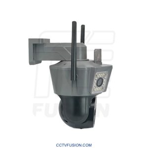 دوربین سیم‌کارتی سه لنز OKAM S5 | مینی اسپیددام 4G با PTZ، دید در شب رنگی و تعقیب هوشمند