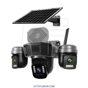 دوربین مداربسته سولار سیم‌کارتی TL1 Okam Pro سه لنز | باتری 10000mAh، پنل 8W، تعقیب سوژه و دید در شب هوشمند