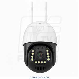 دوربین P20 سیمکارتی Mini Speed Dome | 3 مگاپیکسل، چرخش 350° افقی و 90° عمودی، دید در شب رنگی و مکالمه دوطرفه