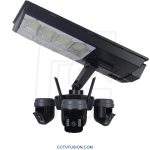 دوربین مداربسته سولار سیم‌کارتی TL31 OKAM PRO سه لنز واقعی 15 مگاپیکسل | پرژکتوردار، PTZ، تعقیب سوژه و برد دید در شب 60 متر