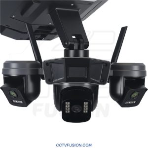 دوربین مداربسته سولار سیم‌کارتی TL31 OKAM PRO سه لنز واقعی 15 مگاپیکسل | پرژکتوردار، PTZ، تعقیب سوژه و برد دید در شب 60 متر