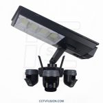 دوربین مداربسته سولار سیم‌کارتی TL31 OKAM PRO سه لنز واقعی 15 مگاپیکسل | پرژکتوردار، PTZ، تعقیب سوژه و برد دید در شب 60 متر