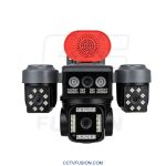 دوربین مداربسته سیمکارتی 4G چهار لنز ۵ مگاپیکسل RS-4G-5704-SP-EU-D با کیفیت 4K Ultra HD سرور داخلی نت ملی دید در شب Smart IR حسگر PIR بلندگو آژیر باتری داخلی Voice Monitor و اپ Hi Easy