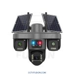 دوربین دو پنل سولار سیمکارتی TA4 OKAM PRO | 4 لنز هوشمند 20MP با 3 موتور، AOV و دید در شب رنگی