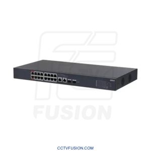 سوئیچ شبکه 18 پورت PoE داهوا DH-CS4218-16ET-135 | سوئیچ مدیریتی ابری با 16 پورت PoE و توان 135 وات