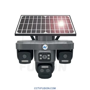 دوربین سولار سیمکارتی TZ8 سه لنز 15 مگاپیکسل ده ایکس زوم 4G با پنل خورشیدی | مناسب باغ و ویلا