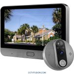 خرید چشمی دیجیتال درب هوشمند ED-300P Smart WiFi Door Viewer | چشمی وایفای پشت درب با باتری 5000mAh و دید در شب