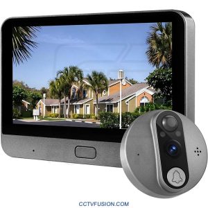خرید چشمی دیجیتال درب هوشمند ED-300P Smart WiFi Door Viewer | چشمی وایفای پشت درب با باتری 5000mAh و دید در شب