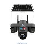 دوربین سولار سیمکارتی TZ8 سه لنز 15 مگاپیکسل 4G با پنل خورشیدی | مناسب باغ و ویلا
