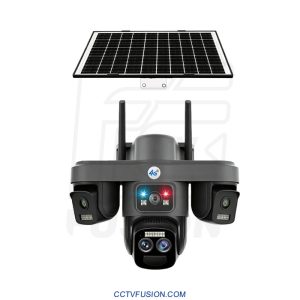 دوربین سولار سیمکارتی TZ8 سه لنز 15 مگاپیکسل 4G با پنل خورشیدی | مناسب باغ و ویلا
