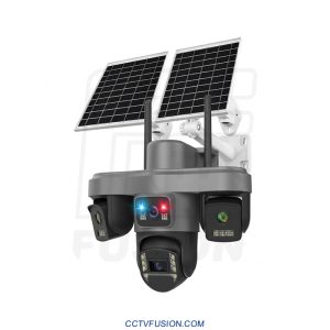 دوربین دو پنل سولار سیمکارتی TA4 OKAM PRO | 4 لنز هوشمند 20MP ، AOV با چهار لنز و دید در شب رنگی