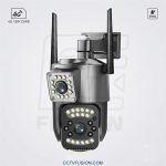 دوربین اسپید دام 4G مدل SC03-G-L | دو لنز ۳ مگاپیکسل، PTZ، ردیابی خودکار، دید رنگی شب، IP66، اپلیکیشن V380 PRO