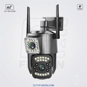 دوربین اسپید دام 4G مدل SC03-G-L | دو لنز ۳ مگاپیکسل، PTZ، ردیابی خودکار، دید رنگی شب، IP66، اپلیکیشن V380 PRO