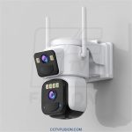 دوربین باتری‌دار دو لنز DS2 Okam-pro | اتصال 4G سیم‌کارتی، دید رنگی شب، لنز ثابت + چرخشی ۲۷۰ درجه، ضدآب IP