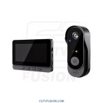 زنگ تصویری بی‌سیم اسمارت گیت مدل X8 | مانیتور ۴.۳ اینچی، پنل دوربین‌دار IP66، دید در شب، مکالمه دوطرفه، بدون نیاز به WiFi