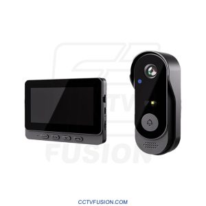 زنگ تصویری بی‌سیم اسمارت گیت مدل X8 | مانیتور ۴.۳ اینچی، پنل دوربین‌دار IP66، دید در شب، مکالمه دوطرفه، بدون نیاز به WiFi