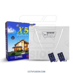دستگاه دزدگیر و اعلام سرقت X5 DUPLEX | تلفن‌کننده دوگانه GSM و LINE، ریموت ضد کپی TERACODE، ۵ زون باسیم و ۸ زون بی‌سیم