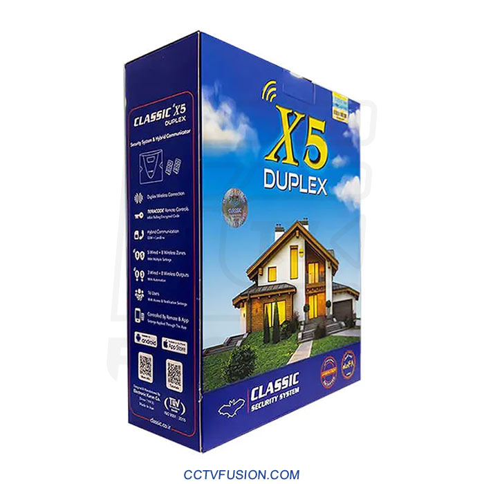 دستگاه دزدگیر و اعلام سرقت X5 DUPLEX | تلفنکننده دوگانه GSM و LINE، ریموت ضد کپی TERACODE، ۵ زون باسیم و ۸ زون بیسیم